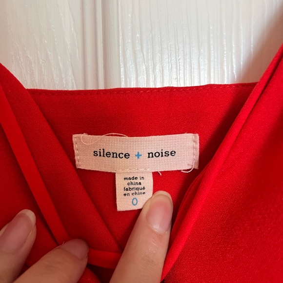 Silence + Noise Strappy Bodice A-Line Mini Dress Red (Size: 0) - Picture 2 of 8